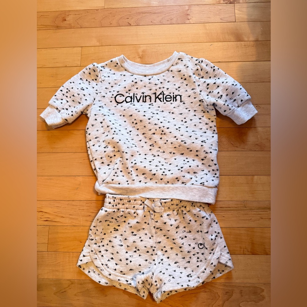 Calvin Klein Jeans Kids Pajama Set - White and Black